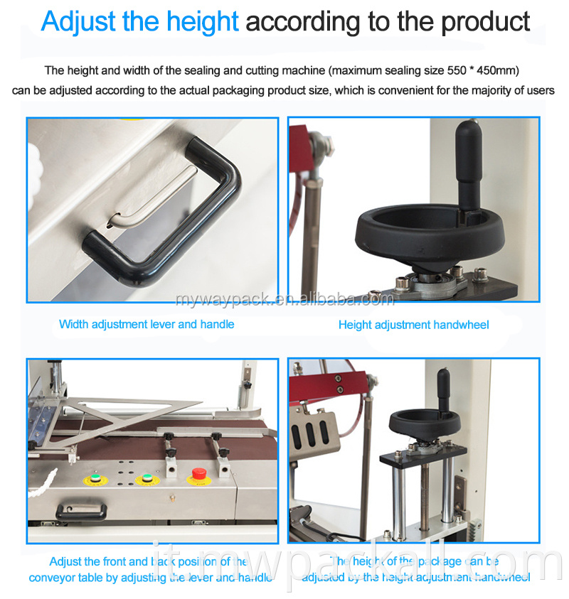 Modello automatico con macchina da imballaggio di pellicola di restringimento ad alta velocità e macchina a restringimento